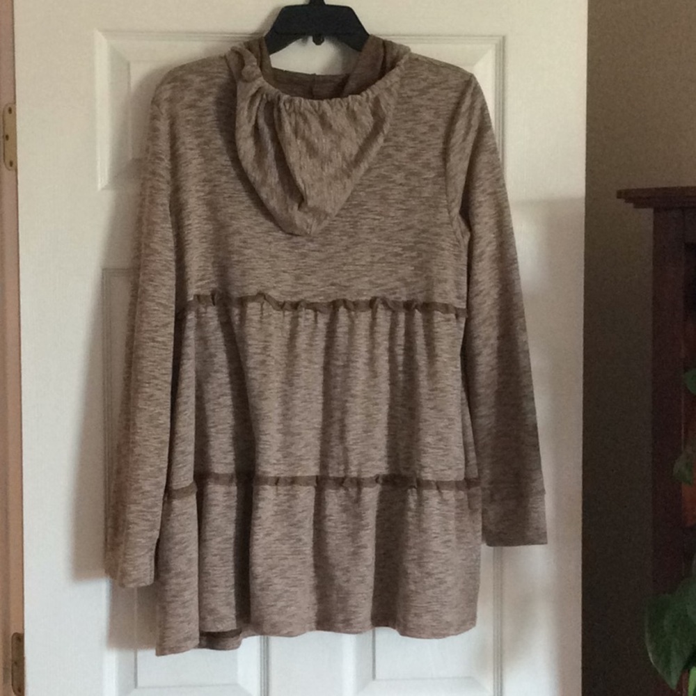 Jodifl Ruffled Zip Up Hoodie, Size M - Picture 5 of 9